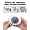 Sink Drain Strainer, Reversible Easy Clean Mesh Sink Strainer with