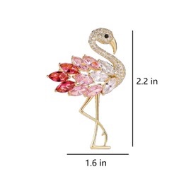 KGCGJVB Flamingo Pin Brooch for Women Pink Animal Brooches Jewelry Elegant Broach Pins for Womens Women's Fashion Accessories Delicate Flamingo Jewelry Brooch for Dress Hat Bag Suit Tie