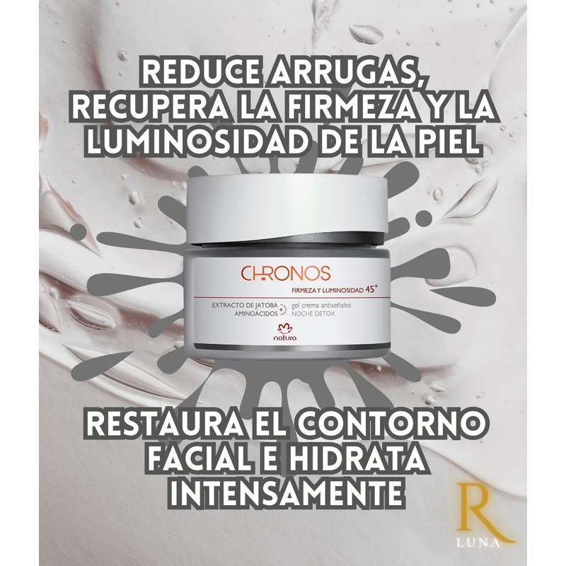 Chronos Gel-Crema Antiseñales Nocturno, Firmeza y Luminosidad