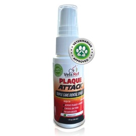 Pet Dental Spray, As Seen on TV, Eliminates Plaque & Tartar, Helps with Plaque and Tartar and Provides Instant Fresh Breath - Includes 3 Months' Supply of Peppermint Spray, 1fl. OZ (30ML)