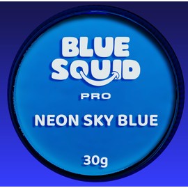 Blue Squid Pro Make-Up Face Paint and Body Paint - Neon Sky Blue (30 g), Face and Body Paint for Adults, Children, Fancy Dress and SFX
