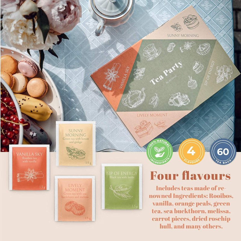ACORUS Tea Party with 4 Different Flavors | Tea Set