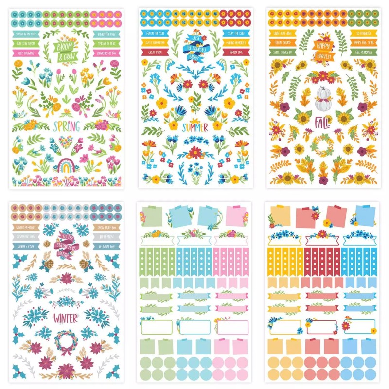 bloomdailyplanners bloom daily planners Planner Sticker Pack, Decorative Florals