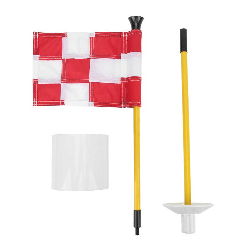 Golf Pin Flag Hole Cup Set for Mini Putting Green