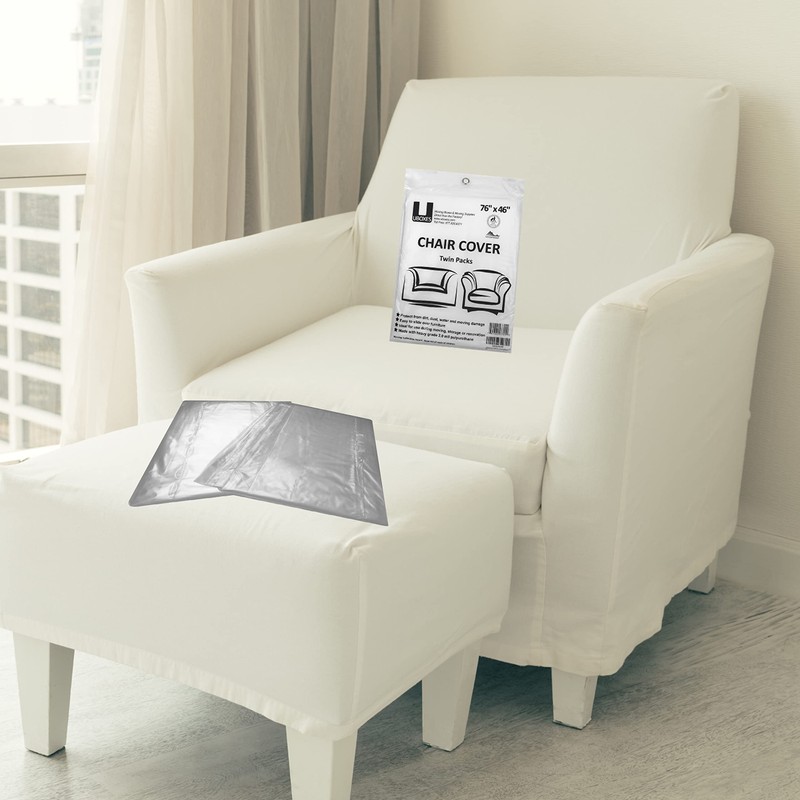 Uboxes (72x46) Chair Covers 2 MIL Heavy Duty Polyethylene to