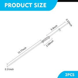 Dogary 2 PCS Brake Bleeder Hose, Motorcycle Brake Bleeder Hose Kit, One Way Valve Tube Bleeding Tool, Exhaust Cleaning Replacement Parts, Suitable for All Motorcycles (Silver)