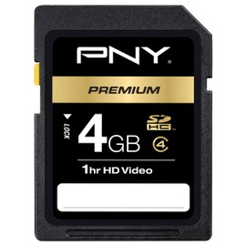 PNY Optima 4GB SDHC Class 4 Flash Memory Card P-SDHC4G4-EF