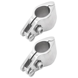 2 x Marine Pipe Clamps 25mm with Bolt Stainless Steel Jaw Slider Marine Hardware Hardware Awning Clamp Deck Hardware for Boat Bimini Top Jaw Slider Hinge