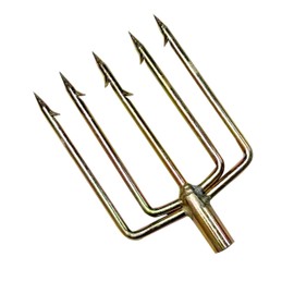 Scuba Choice Spearfishing 5 Prong 8mm Spearhead Fork Harpoon Tip with Barbs, Stainless Steel, 5"x3", Heavy-Duty Fishing & Hunting Tool, Ideal for Catching Fish Game, Outdoor Recreation Gear