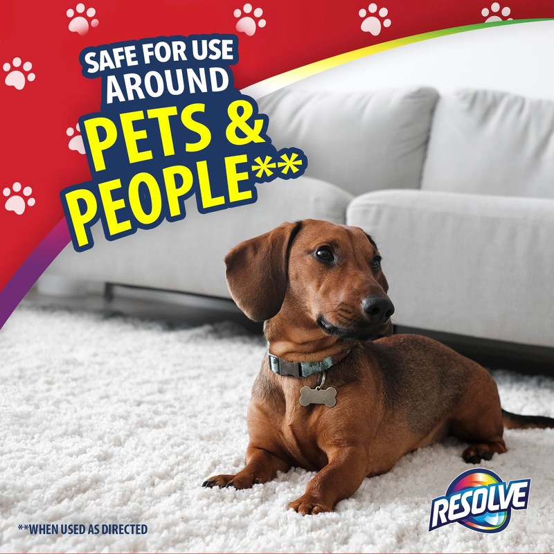 Resolve Pet Hair Eliminator Carpet Cleaner & Vacuum booster, peppermint