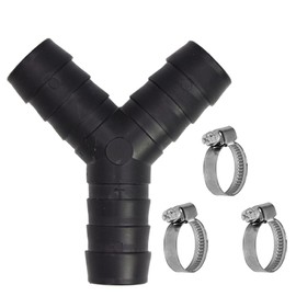 JchEnye 11152 3/4" (19mm) Bi-Directional Y Dispenser for Drain Hose Includes Hose Clamps