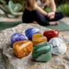 SigMntun Polished Chakra Stone Set - 7 Pcs Handpicked Natural
