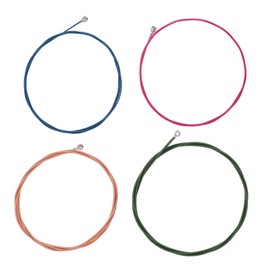 4Pcs Electric Bass String Set Clear Bright Sound Metal Colored Bass String Replacement