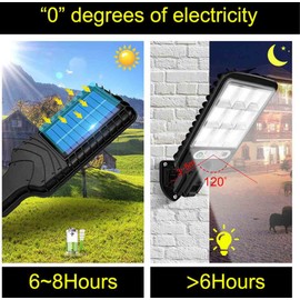 LED Solar Light Motion Sensor 3 Modes Flood Lamp Outdoor Street Wall Yard Garden