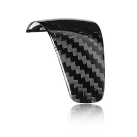 nuoozy Carbon Fiber Gear Shift Knob Head Cover Compatible with Ford Focus Fiesta Fusion Escape C-Max Transit Car Shift Lever Modification Decoration (Black)