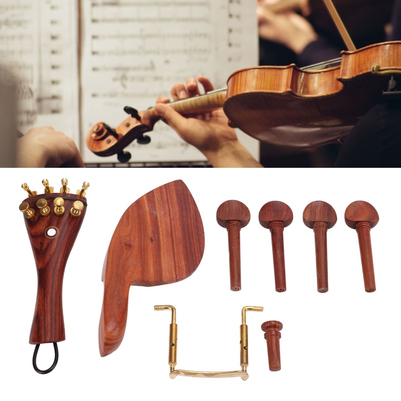 Violin Repair Parts Accessories High End Jujube Wood Tailpiece Chin