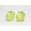 Fine Ceramic Green Bunny Rabbit Salt & Pepper Shakers Set,