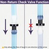 3/8" (10mm) One Way Inline Check Valve Plug-in Barb Non