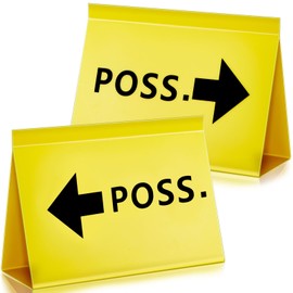 Suzile 2 Pcs Basketball Possession Indicator Yellow Budget Possession Indicator Lightweight Plastic Basketball Possession Arrow for Basketball Leagues, Scrimmage, Practice, Team with Budget Conscious