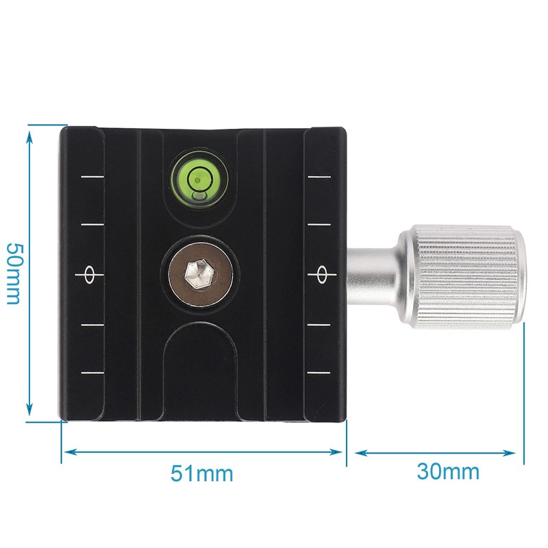 50mm Quick Release Plate QR Clamp with 1/4" Screw Fits