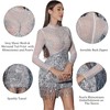 NKBRK Women's Sexy Birthday Prom Club Mini Dress with Pearls