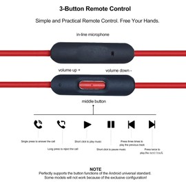 Arzweyk Replacement Audio Cable Cord Wire with in-line Mic and Volume Control Compatible with Beats by Dr Dre Headphones Solo/Studio/Pro/Detox/Wireless/Mixr/Executive/Pill (Standard)