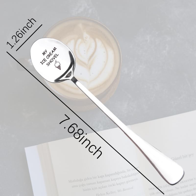 Friend Bestie Ice Cream Spoon Gift for Mom Dad Christmas
