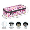 GVGOAGL Firefighter Cute Pink Car Girly Pattern Pencil Case Organizer