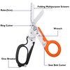 Elegital Emergency Response Shears, Stainless Steel Foldable Scissors Pliers, Outdoor
