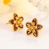 Flower Stud Earrings for Women Girls, Cubic Zirconia Dainty Hypoallergenic