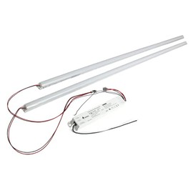 WareLight LED Magnetic Strip Retrofit Kit for Linear Ceiling Fixtures - 50 Watt, 5000K Lighting, 4 Foot, 2 Strips
