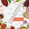 Single Stainless Steel Salt and Pepper Grinder Set, Manual Refillable