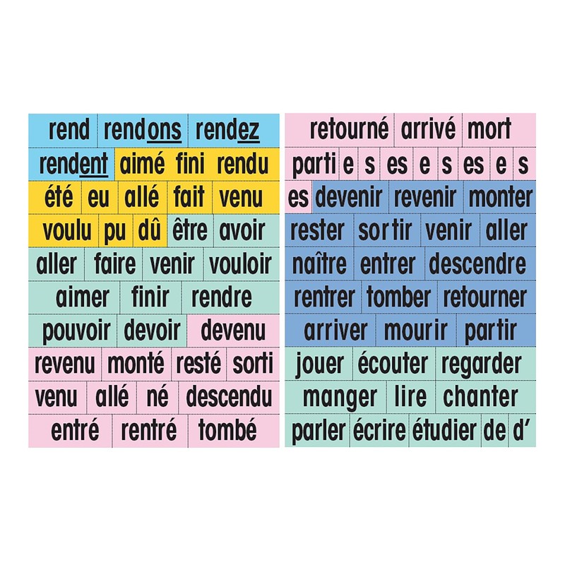 French Verb Cards and Teaching Guide
