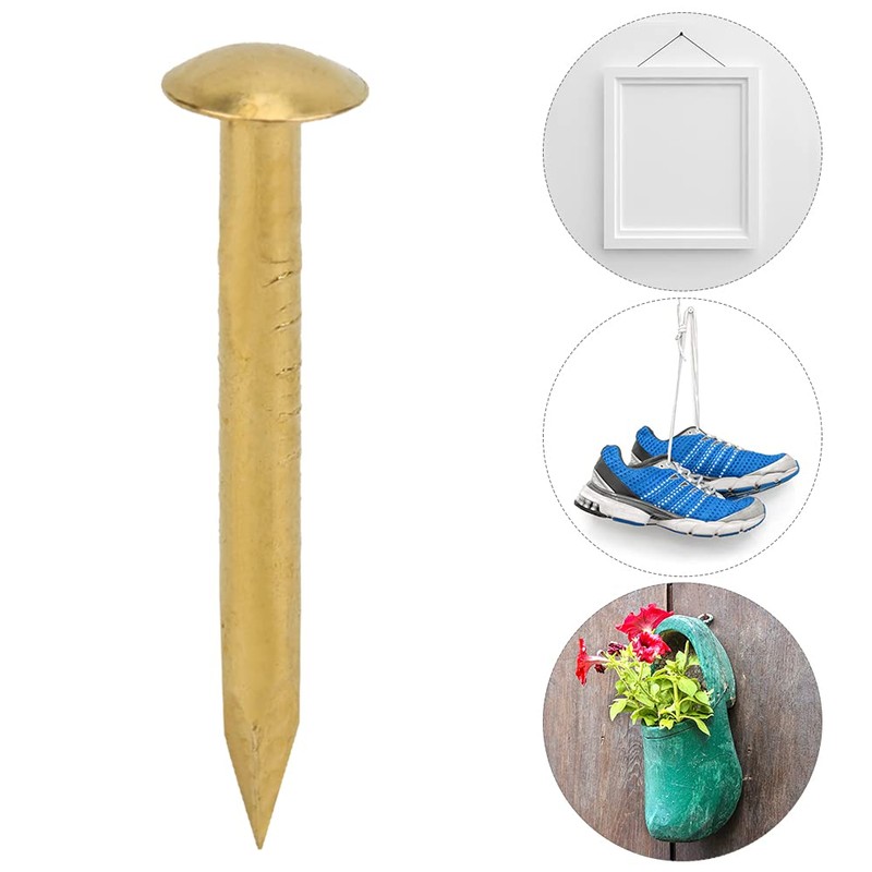 100Pcs Round Head Nail, Small Smooth Round Head Nails Multi