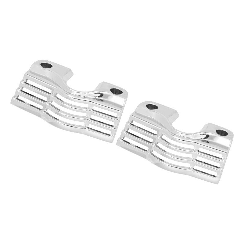 HDBUBALUS Slotted Spark Plug Chrome Head Bolt Covers for Harley