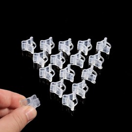 DeJivsin Pack of 100 plant clips, special grafting clip, plant clip, tomato seedling grafting clip, aubergine grafting clip is safe, orchid clips, grafting clips for seedlings