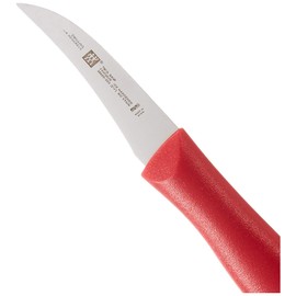 Zwilling 38600050 Twin Grip Schälmesser, Friodur Klinge, Griff: Kunstoff, 50 mm, rot