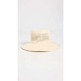 Brixton Women's Lopez Panama Straw Bucket Hat, Catalina Sand, Tan, S