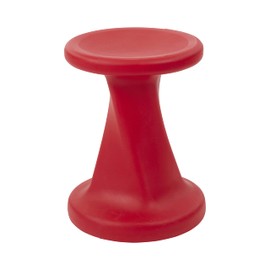ECR4Kids Twist Wobble Stool, 18in Seat Height, Active Seating, Red