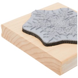 Oriental Stamps SD Large Snowflake Impressions Stamp, Black