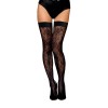 UD_Stretch Lace Seamless Stay-Up Thigh High Stockings - Black O/S