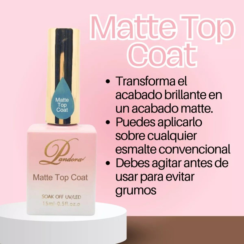 Universo en Linea 4pzs Kit Gel Base Coat Matte Top
