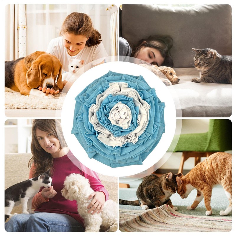 Schnüffelmatte für Hunde, interaktiver bunter Schnüffel, Tiernahrungsspender für Wohnzimmer, Spielplatz,