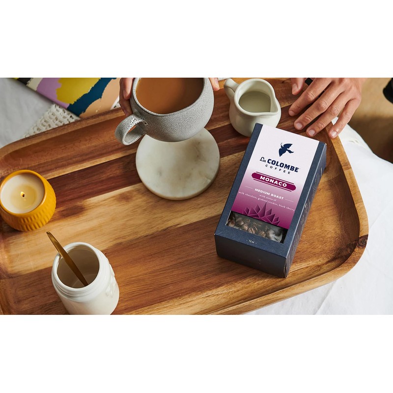 La Colombe Monaco Whole Bean Coffee, Full Bodied Medium Roast,