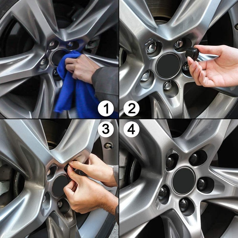 Kiligen 22pcs Auto Short Nuts Lightweight Wheel Nuts Wheel Dress