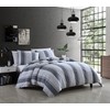 Riverbrook Home Vara Comforter Set, King, Gray/Blue, 3-Piece Set
