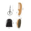 Baluue 2 Sets Men's Beard Grooming Kit Beard Scissors Brush