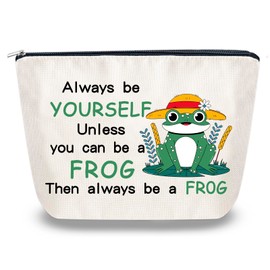 Sugchairo Frog Gifts For Women Small Makeup Bag Cute Frog Stuff Frog Bag Cosmetic Bag For Purse Travel Makeup Bag Christmas Birthday Gifts For Women Girls Friends