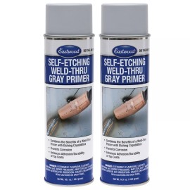 Eastwood Durable Self Etching Weld Thru Gray Aerosol Primer 2 Pack