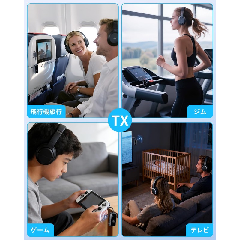 STDRIVO Bluetooth 5.4 Transmitter & Receiver, Connect 2 Devices Simultaneously,